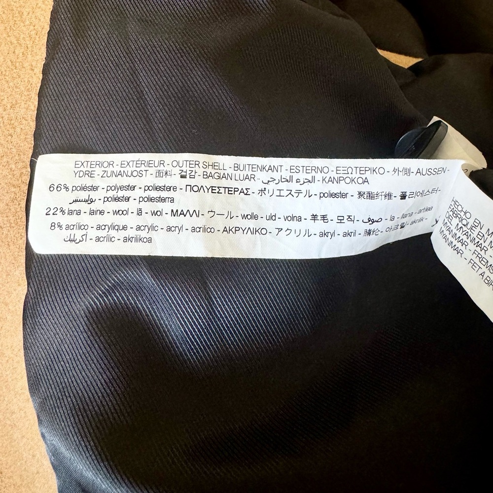 Zara Camel Coat with Black Lining - Picture 7 of 9